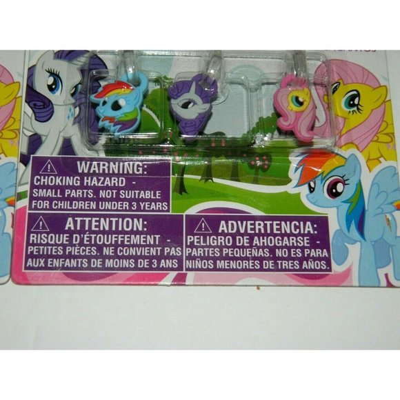 Lot of 3 packages My Little Pony Loom Charms Hasbro (9 Charms total) NEW - Picture 3 of 4